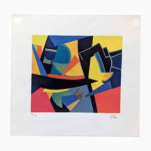 Maurice Estève, Bebaros, 1975, Lithograph