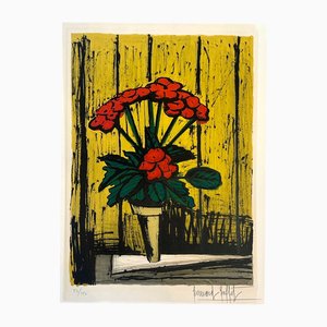 Bernard Buffet, Der Topf mit Begonien, Lithographie