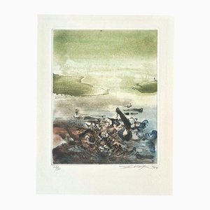 Zao Wou-Ki, Untitled, 1974, Etching
