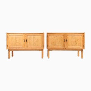 Dänische Vintage Schränke aus Eiche, 1960er, 2er Set
