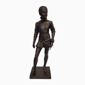 François Joseph Bosio, Napoleón III Escultura de Enrique IV, Bronce patinado, 1880