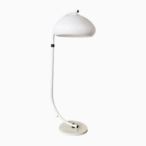 White Flexible Snake Mushroom Floor Lamp from Dijkstra, 1970s