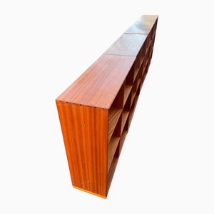 Wall-Mounted Bookcases in Mahogany by Mogensen Koch for Rud. Rasmussen, 1950, Set of 4