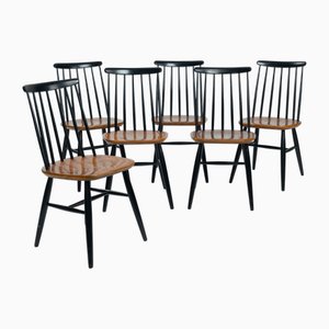 Sedie vintage in teak Tapiovaara Fanette, set di 6