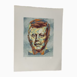 Cemeli, Retrato de John F. Kennedy, años 60, Litografía
