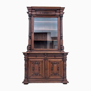 Antique French Oak Display Cabinet, 1870