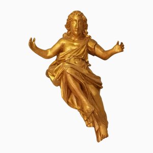 Barocke Engelsstatuen, 1800er, Gitwood, 2er Set