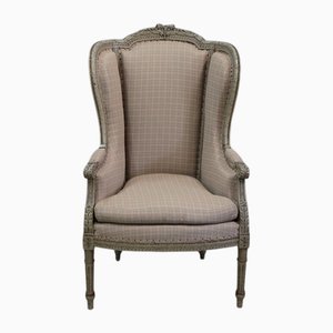 Louis XVI 19th Century Wing Chair