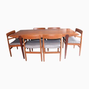 Mid-Century Tisch & Stühle Set zugeschrieben John Herbert für A Younger Ltd ,1960er, 7 . Set
