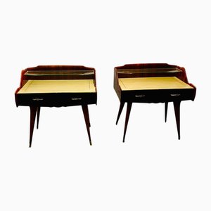 Tables de Chevet en Bois, 1960s, Set de 2