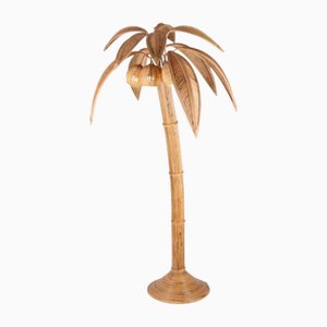 Rattan Coconut Floor Lamp, 1990s
