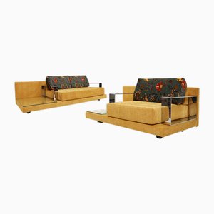 Mid-Century Modern Italian Living Room Set, 1960s, Set of 2