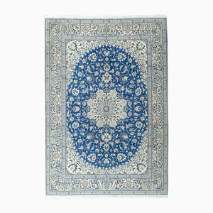 Hand-Knotted Oriental Rug in Blue