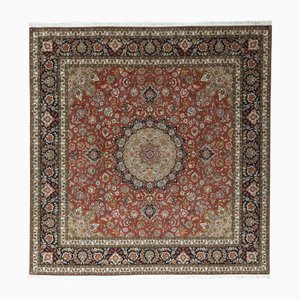 Hand-Knotted Oriental Rug- Tapirs 50 Raj with Silk