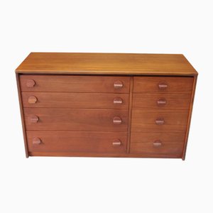 Mid-Century Teak Kommode mit 8 Schubladen von John & Sylvia Reid für Stag, 1960er