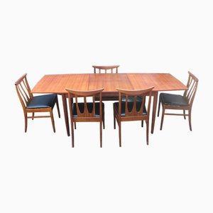 Mid-Century Esstisch von A Younger & Chairs von G Plan Chairs, 1960er, 6 . Set