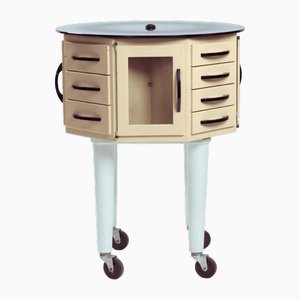 Industrial Turnable Dental Cabinet by Leon Martin, 1950s