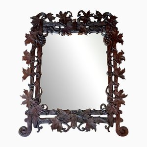 Antique Black Forest Mirror, 1940s