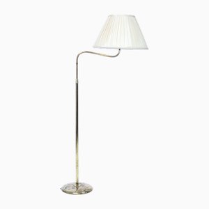 Brass Floor Lamp by Bertil Brisborg for Nordiska Kompaniet, 1940s