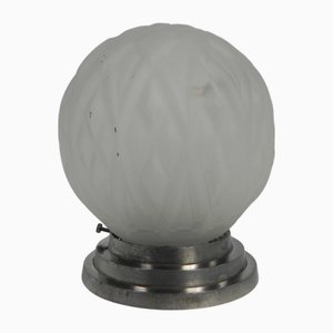 Art Deco Deckenlampe mit mattem Glasschirm, 1930er