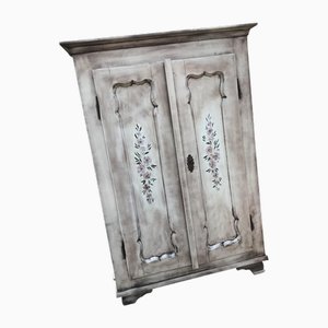 Double Wardrobe with Hand-Painted Floral Design