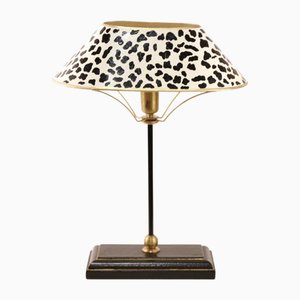Lamp with Leopard-Print Metal Lampshade by Gand & C