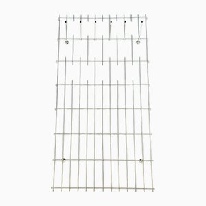 Large Vintage Wire and Brass Wall Coat Rack, 1950s