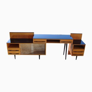 Desk and Cupboard Set by M. Pozar for Up Zavody, Czechoslovakia, 1980s