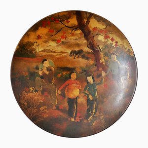 Vietnam Plate in Lacquered Wood, 1960s