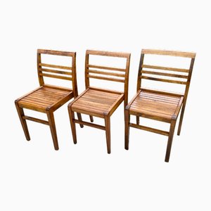 Vintage Stühle von René Gabriel, 1950er, 3er Set