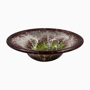 Scodella vintage Art Déco in vetro di Karl Wiedmann per WMF, anni '30