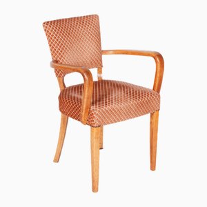 Französischer Vintage Art Deco Sessel aus Buche von Jules Leleu, 1930er