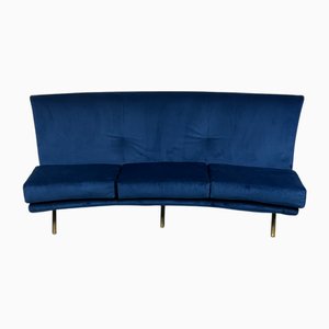 IX Triennale Velvet Sofa by Marco Zanuso for Arflex, 1950s