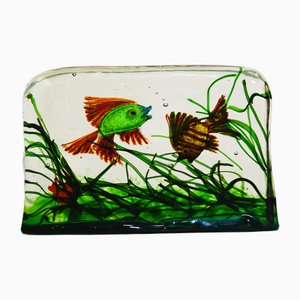 Large Murano Glass Aquarium by Alfredo Barbini for Cenedese, 1960s