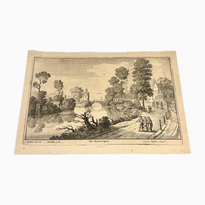 Sebastiaen Vrancx, Wenceslaus Hollar, Antwerp, Copperplate Engraving, 17th Century