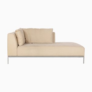 Traversale Fabric Metal Lounger in Beige & Silver from Ligne Roset