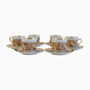 Cups and Saucers from Epiag, 1950s, Set of 6