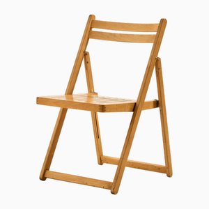 Foldable Beech Chair, 1980s