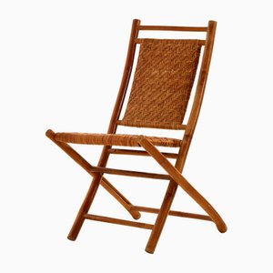 Foldable Bamboo & Cane Chair