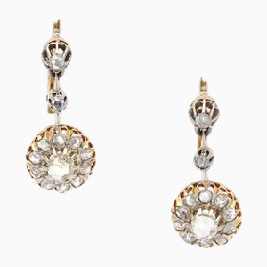 Edwardian Diamond Sleepers Earrings, Set of 2