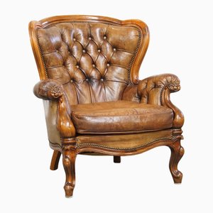 Baroque Sheepskin Chesterfield Armchair