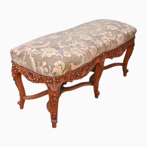 French Normandy Stool in Carved Oak, 1890s
