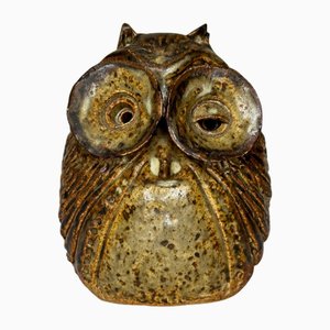 Kleine surrealistische Eule Studio Keramikskulptur