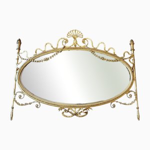 Antique Overmantel Mirror in Gilt