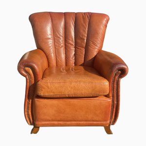 Fauteuil Chesterfield en Cuir