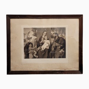 Franz Hanfstaengl, Ecce Agnus Dei, 1898, Engraving, Framed