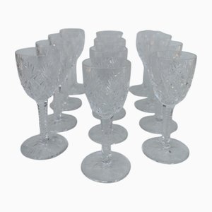 Crystal Liqueur Glasses Florence Model from Saint Louis, 1960s, Set of 12