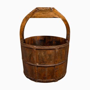 Cubo para pozo inglés antiguo grande, 1800