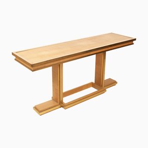 Console in Bamboo and Brass by Giacomo Sinopoli for Lewans Roma, 1970s
