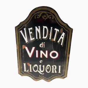 Signe de vente de vins et spiritueux